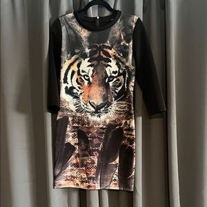 Forever 21 Black and Gray Dress